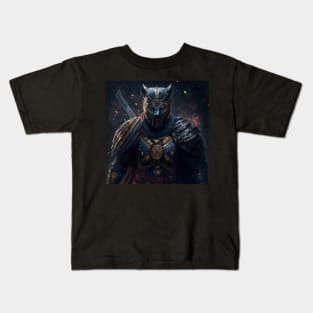 Samurai Panther Kids T-Shirt